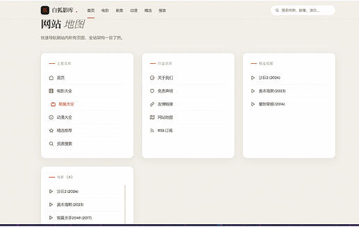 网站地图排版问题修复